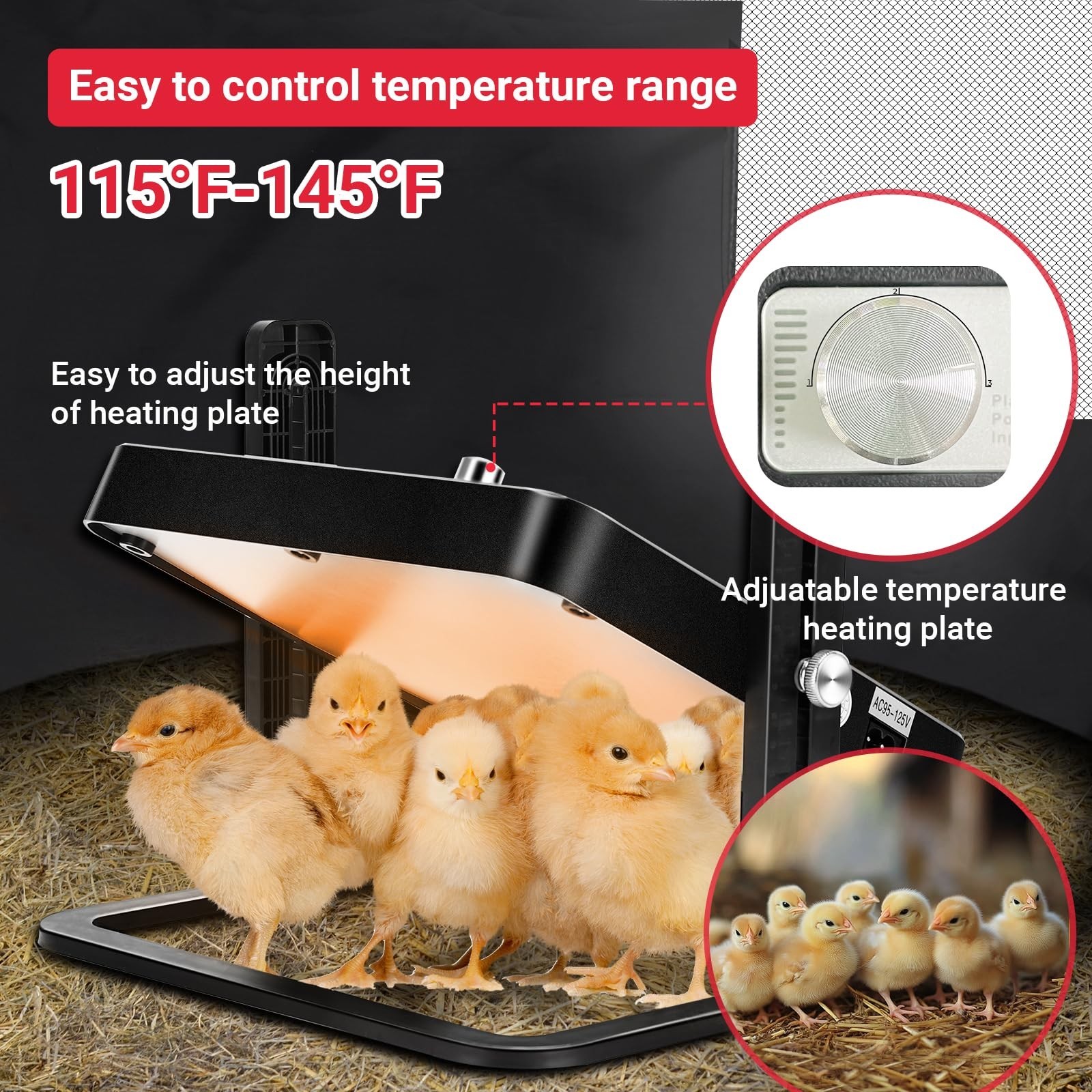 Brooder Box for Chicks Starter Kit, Pop up and Breathable Chicken Brooders, C…