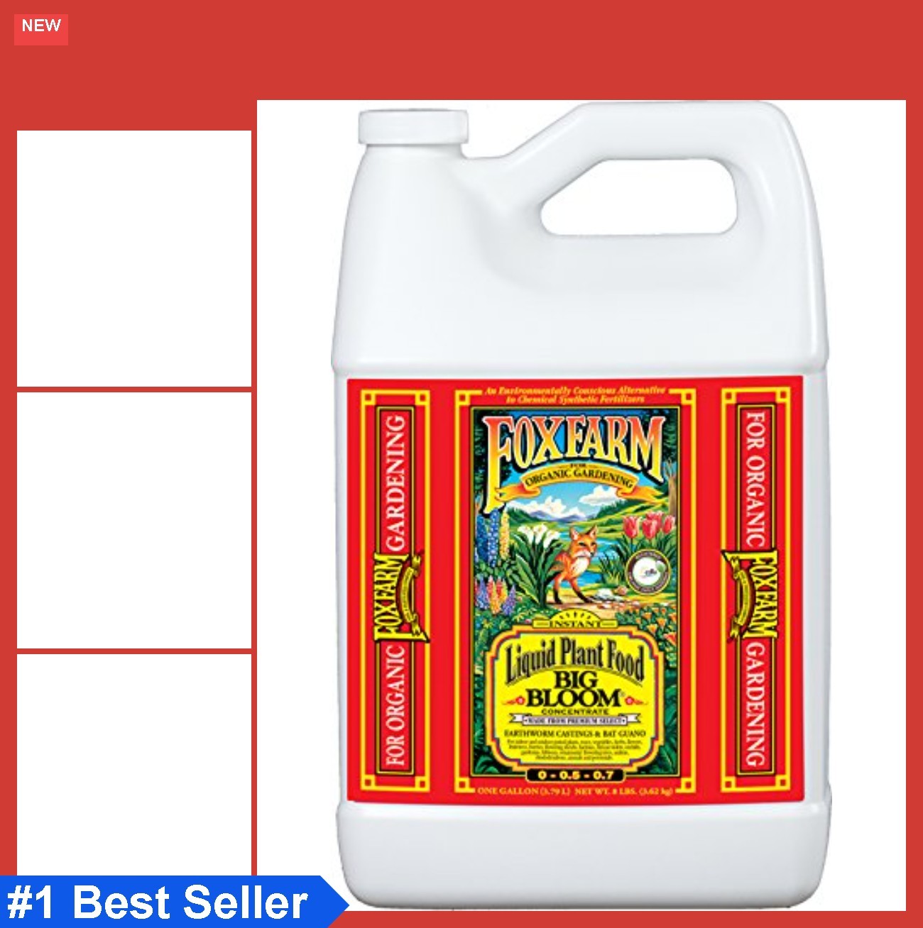 Liquid Fertilizer Concentrate 0.5-0.7 Organic Plant Food 1 Gallon 128 fl oz
