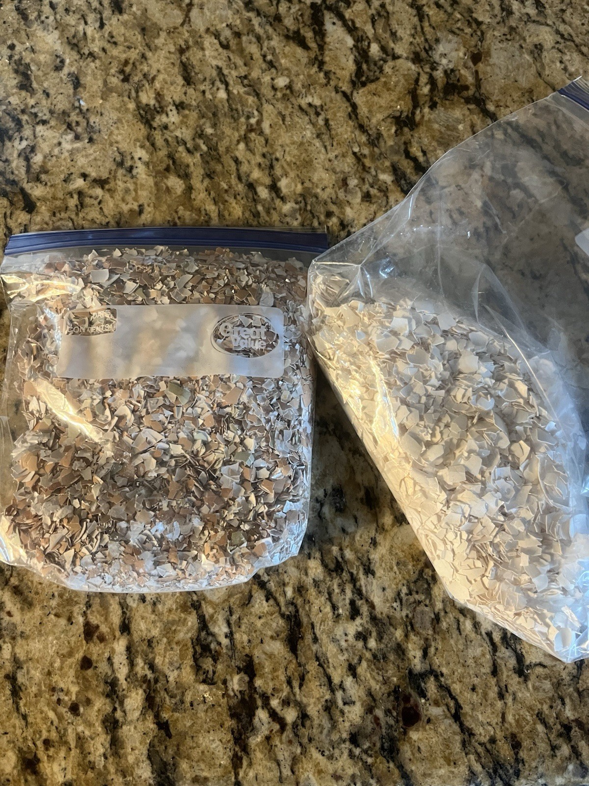 Crushed Eggshells Farm Raised And Store bought 1.5lbs Calcium Fertilizer