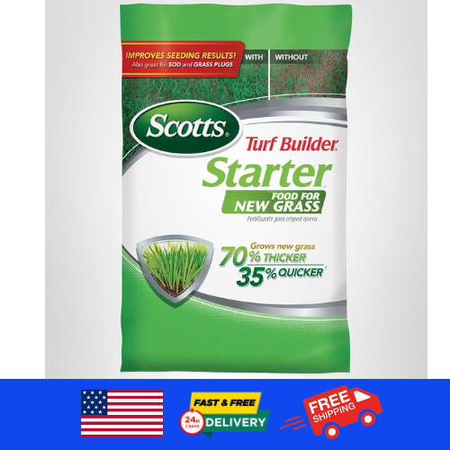 Scotts Turf Builder Starter Food for New Grass 15 lb Lawn Fertilizer for Newly