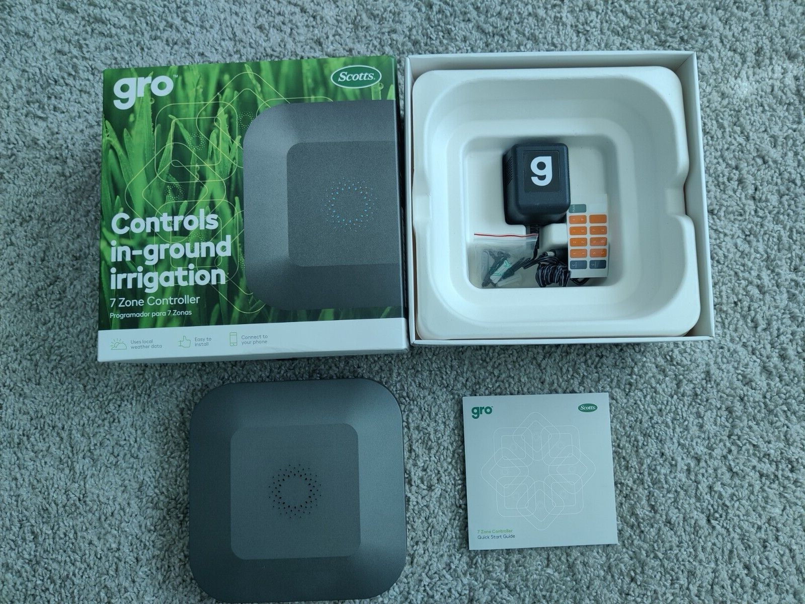 Scotts Gro Controls In-ground Irrigation Smart Sprinkler Wifi Supported