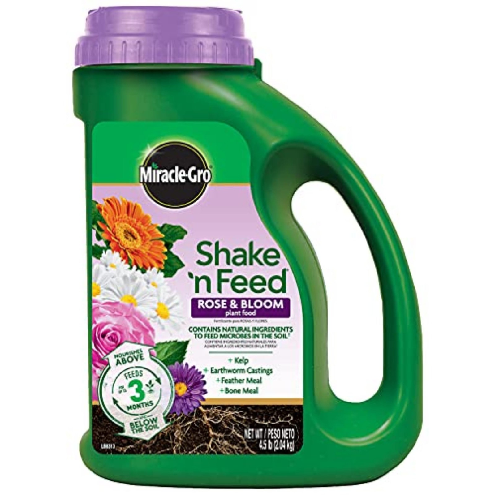 Miracle-Gro Shake ‘n Feed Rose & Bloom Plant Food – Long-Lasting Granular