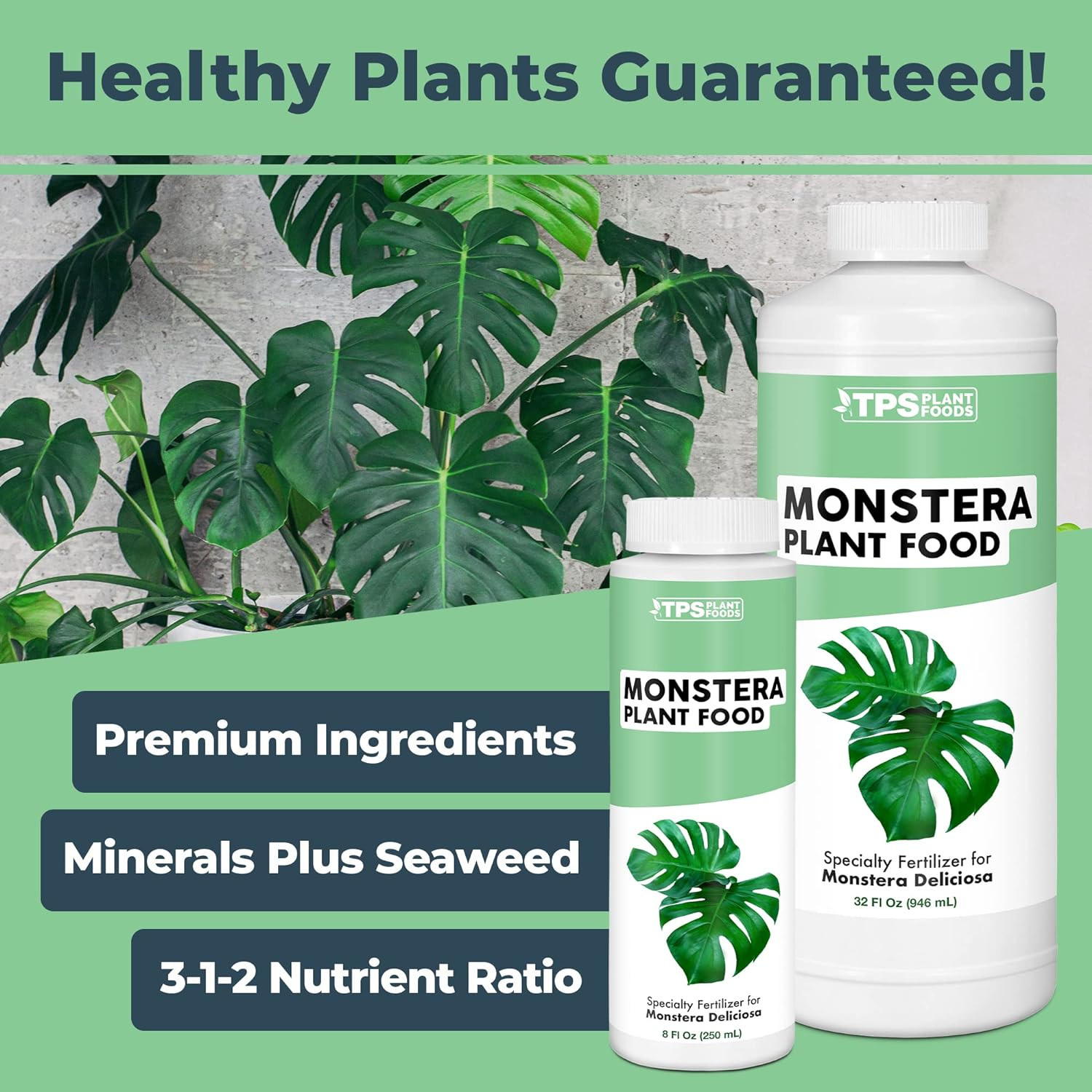 TPS Nutrients Monstera Plant Food for Monsteras Tropical Plant Liquid Fertilizer