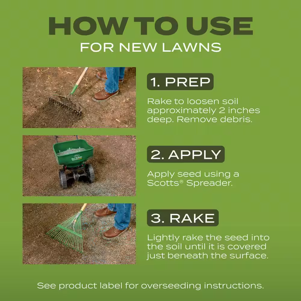 Turf Builder 32 Lbs. Grass Seed Tall Fescue Mix with Fertilizer and Soil Improve