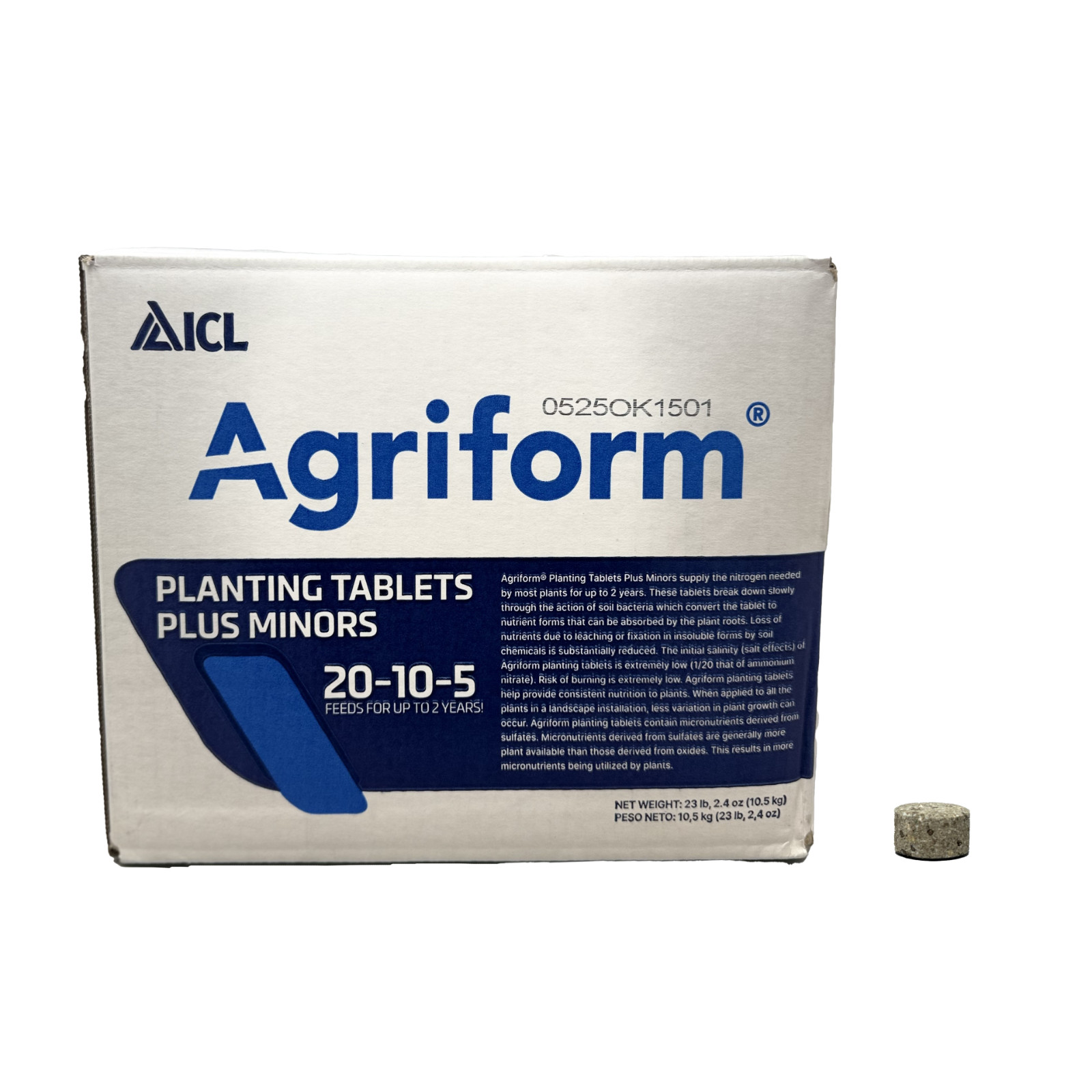 Agriform 20-10-5 Plant Fertilizer Tablets (1000 x 10g Tablets) by Everiss, NA