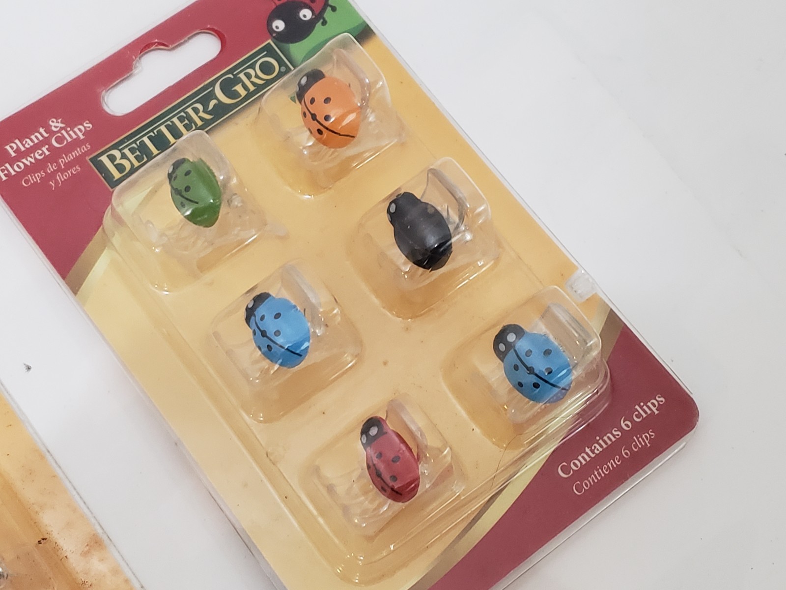 Better GRO Lady Bug Plant Clips – Pack of 6 Bugs – LOT OF 2 PACKS – Flower Decor