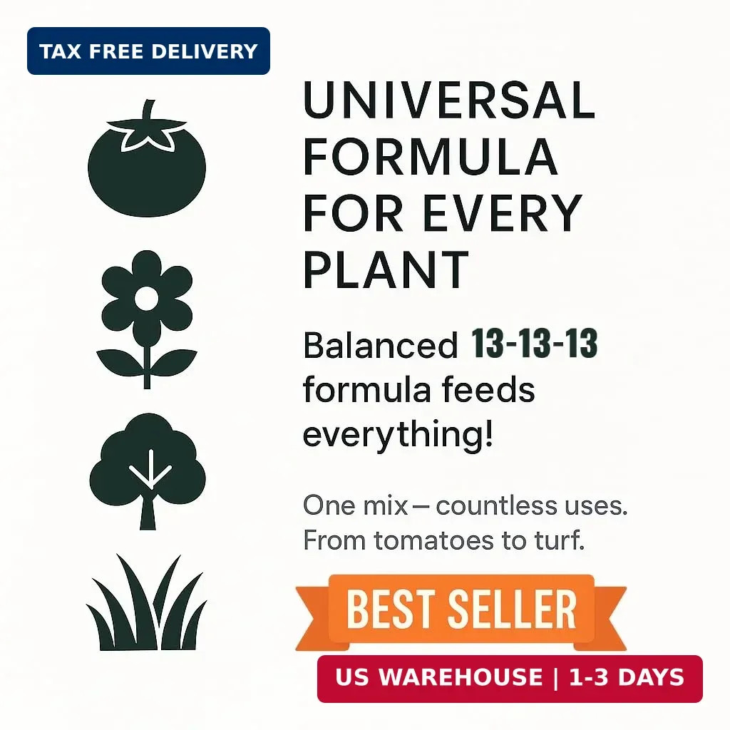 Professional 13-13-13 All Purpose Garden Fertilizer – All Purpose Plant Food 13