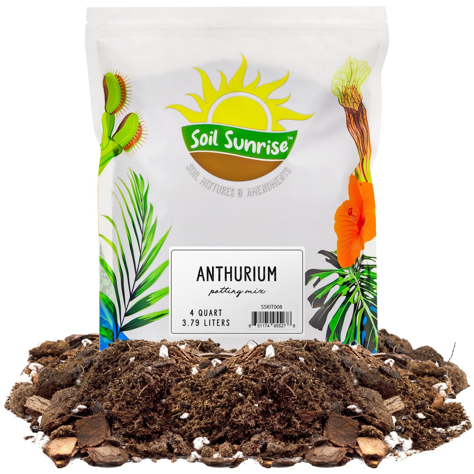 Anthurium Plant Potting Soil Mix (4 Quarts), Indoor Houseplant Cust… Fast Ship
