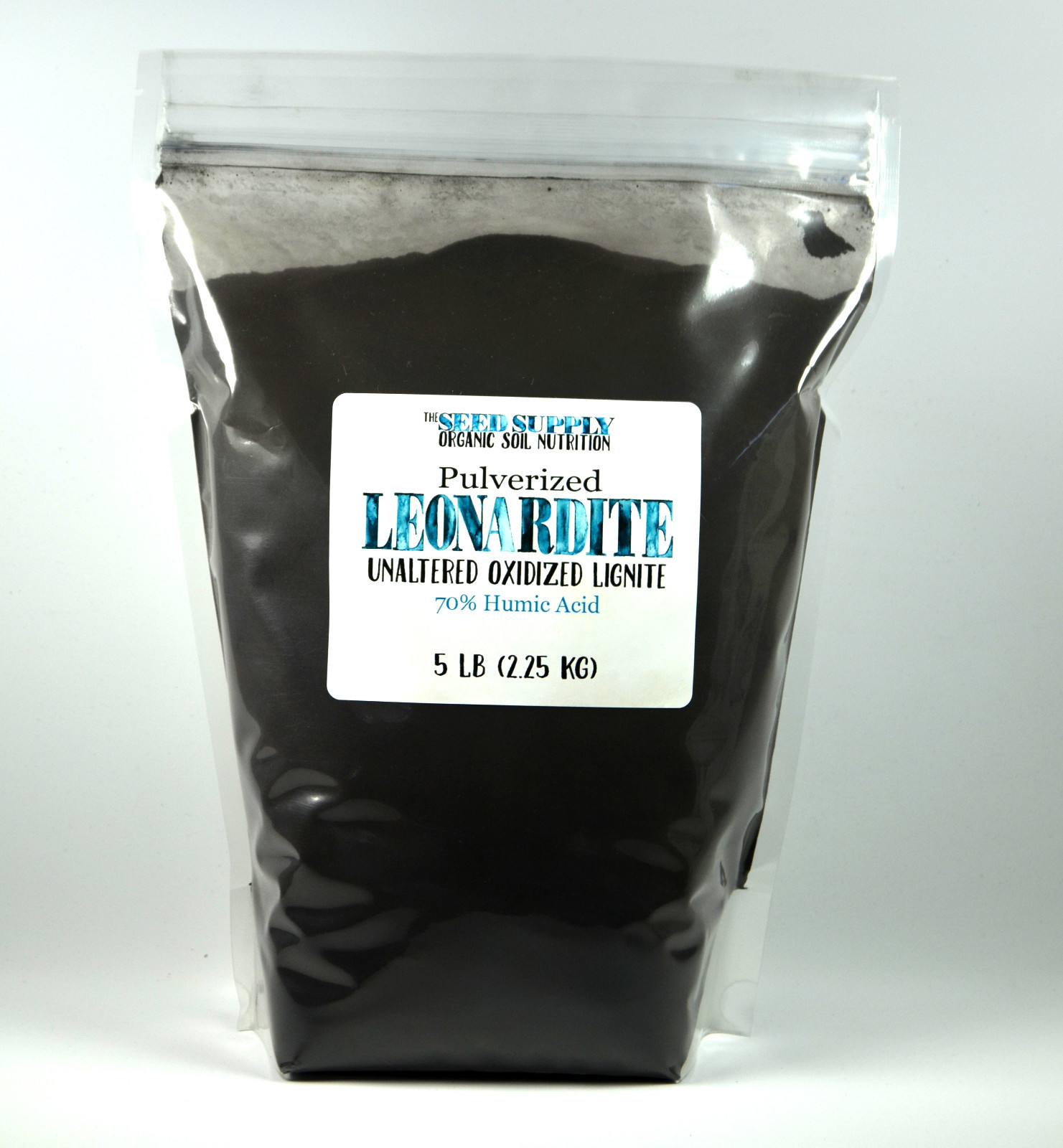 5 Lb Pulverized Leonardite Unaltered Oxidized Lignite 70% Humic Acid Fertilizer