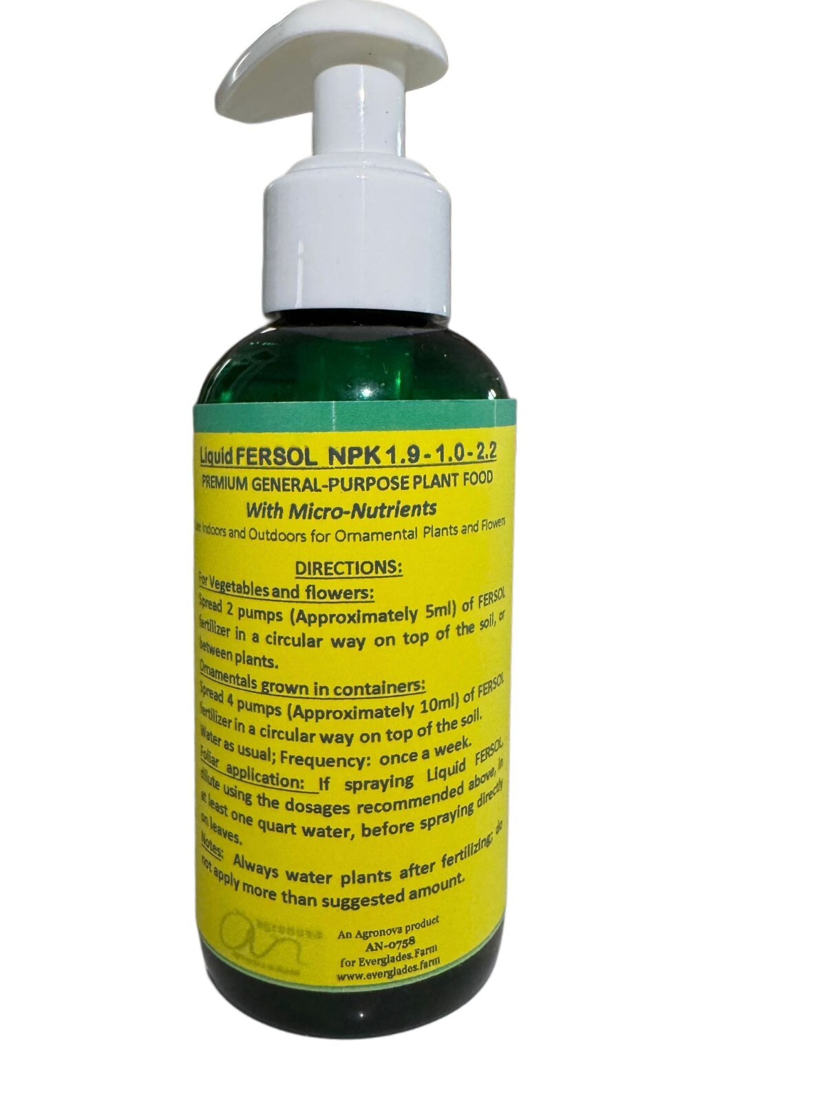 FERSOL; Liquid Plant Food for Indoor and Outdoor Plants and Flowers