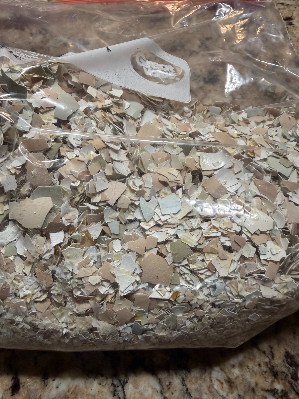 1 Lb. Baked Crushed Organic Multicolored Egg Shells from Free Range Chickens