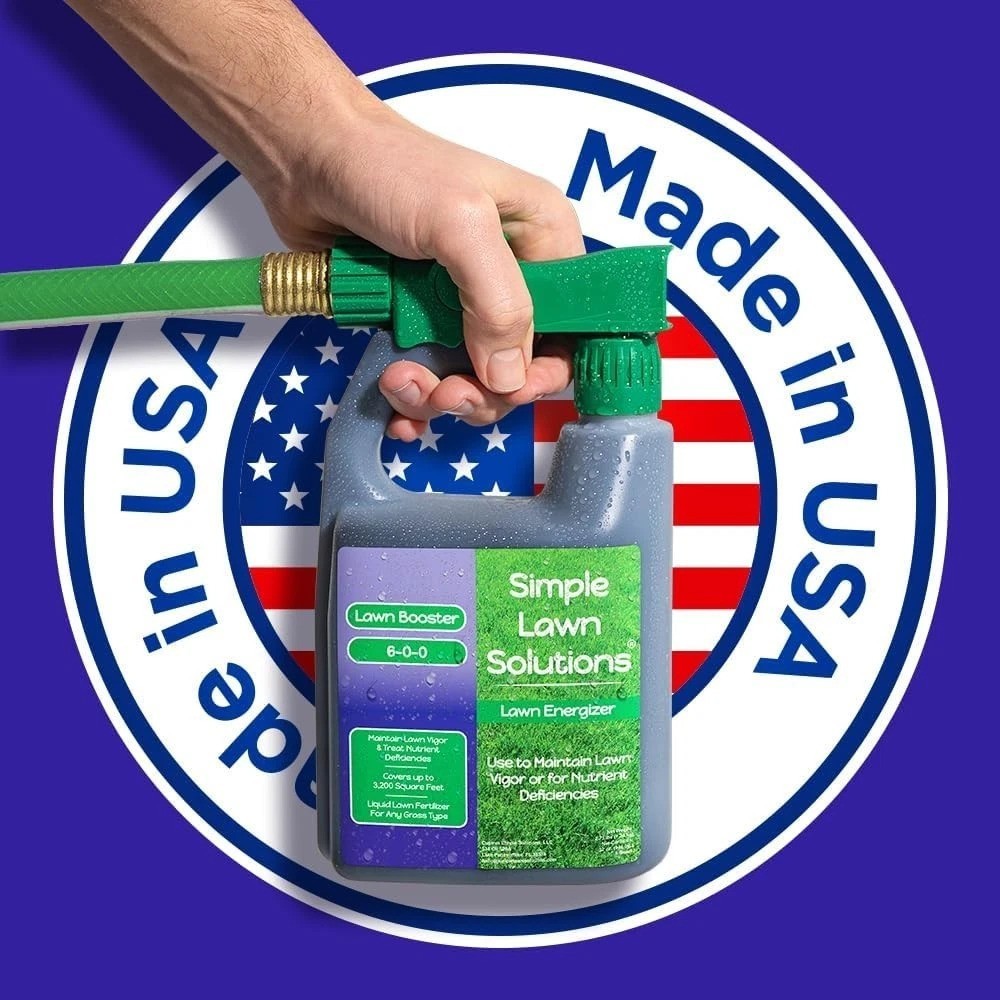 Commercial Grade Lawn Fertilizer Spray with Iron & Nitrogen – Covers 3200 Sq Ft