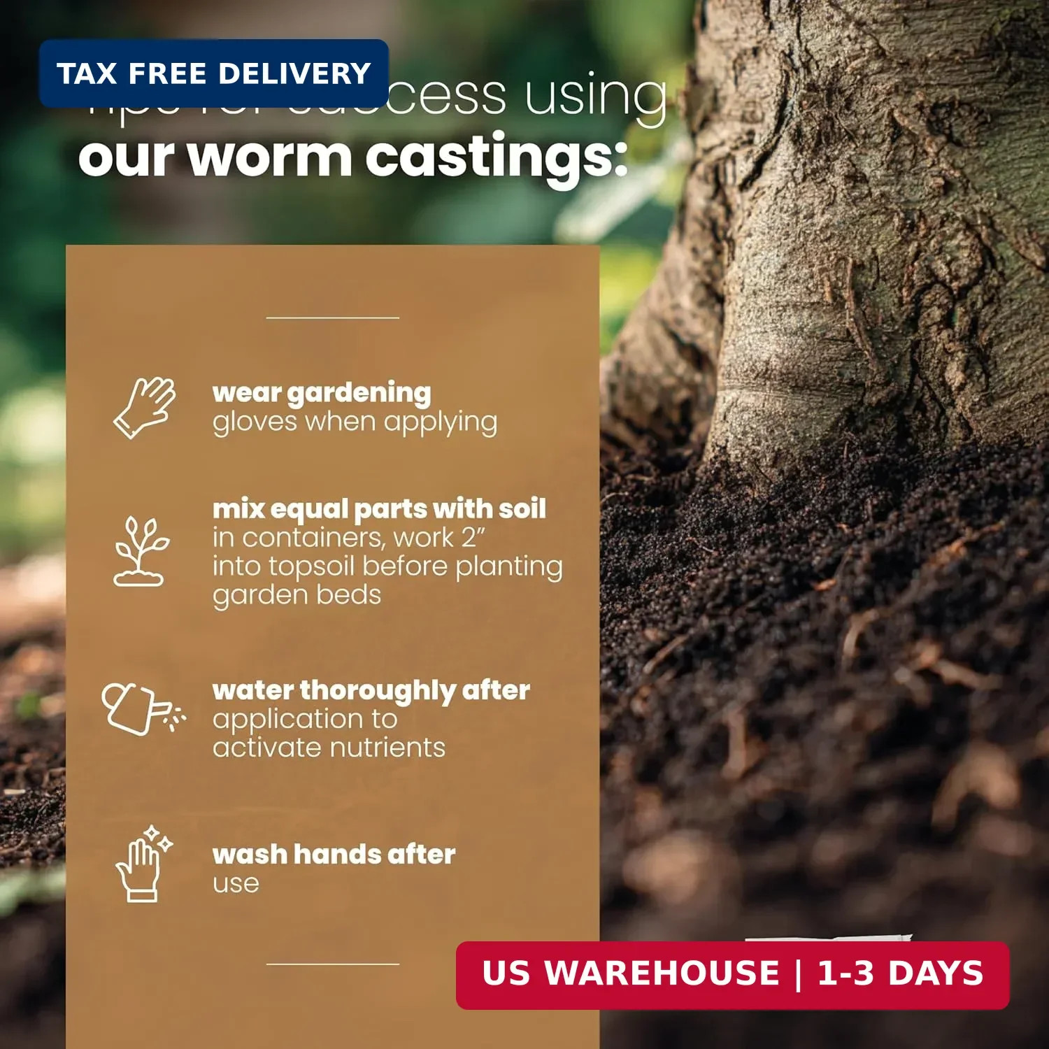 Soil Seed & Water Mikey’s Worm Poop – Organic Dairy Vermicompost Fertilizer Worm
