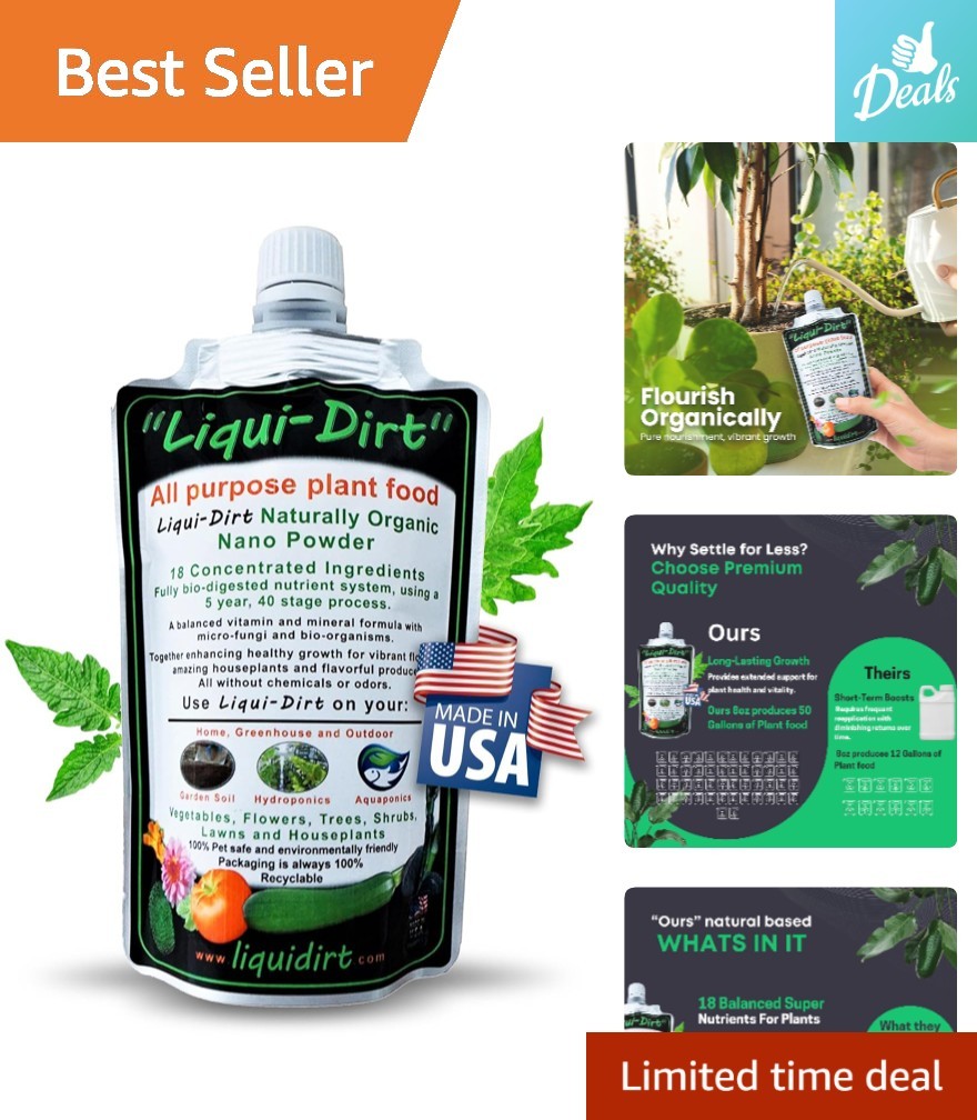 Hydroponics-Friendly Organic Fertilizer – 50 Gallons for Healthy Plants & Yields