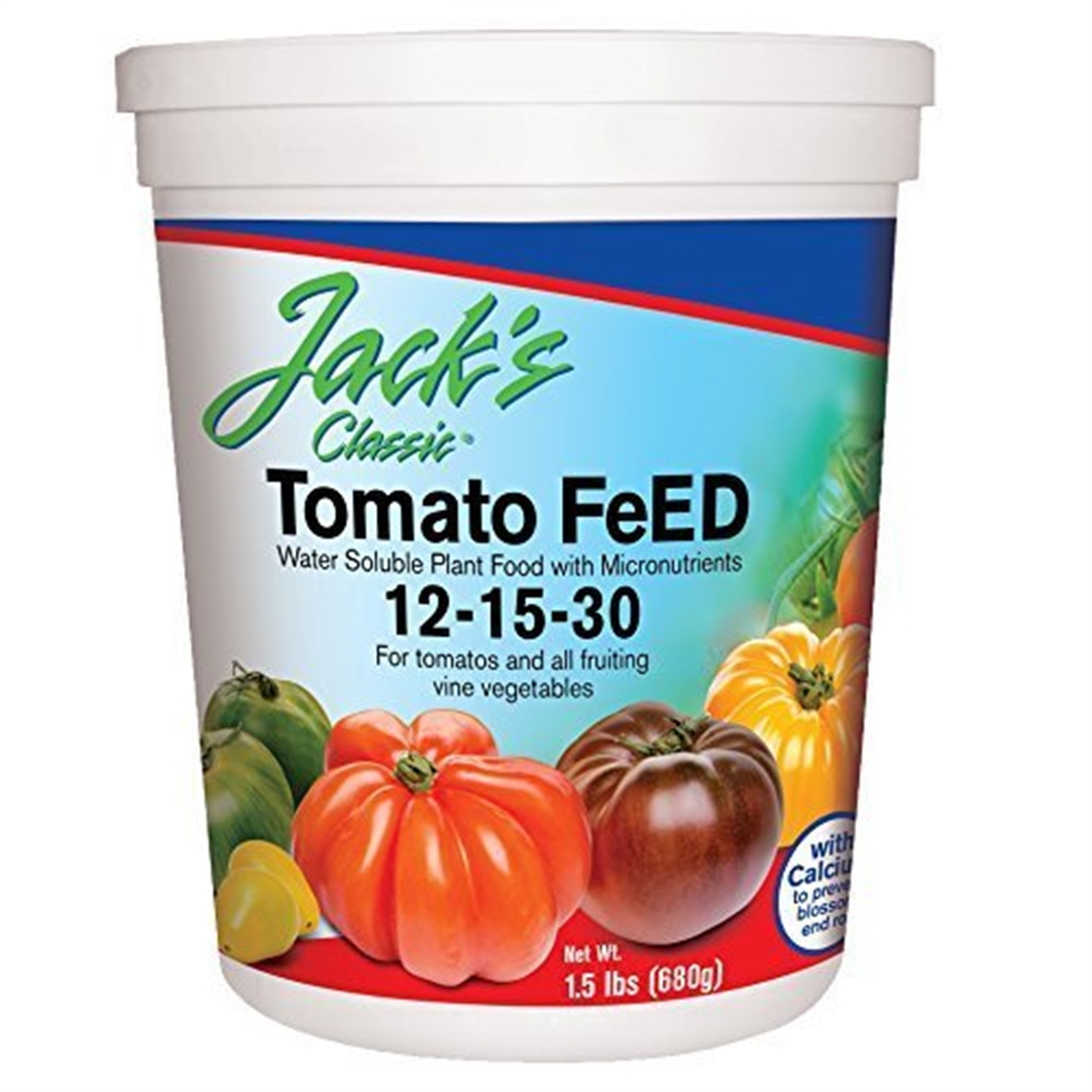 JR Peter’s 51324 Jack’s Classic 12-15-30 Tomato Feed, 1.5 lb.