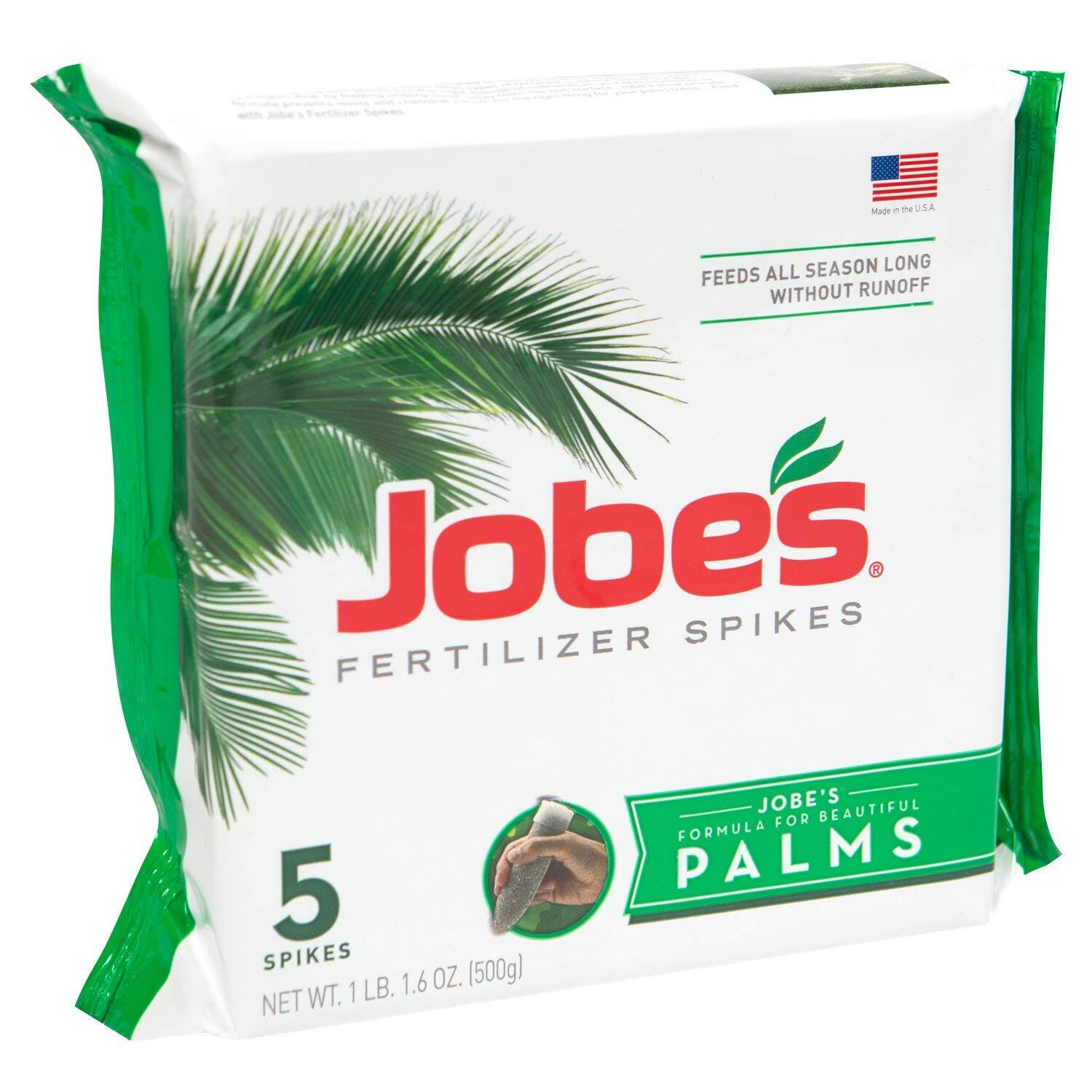 Jobe’s Palm Plant Food Fertilizer Spikes 10 5 10 with Micronutrients 5 Count