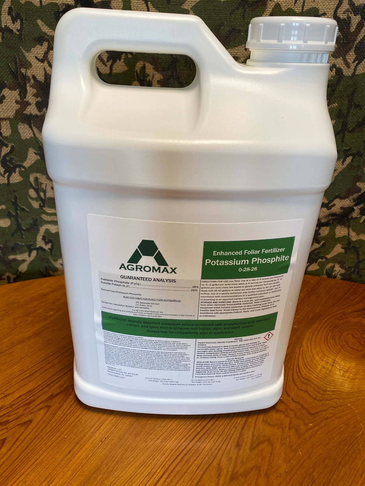 0-28-26 Foliar Phosphite with Potassium Liquid Fertilizer -Turf Builder-2.5 gal
