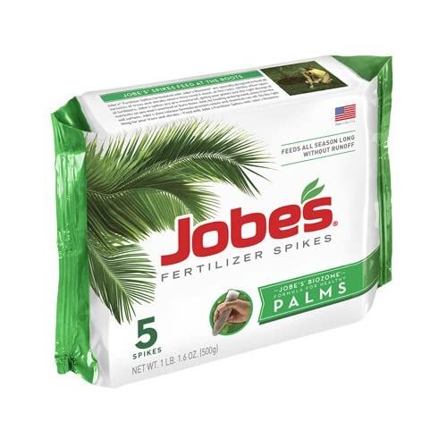 Jobe’s 01010 5 Pack, 10-5-10, Palm Tree Fertilizer Spikes – Quantity 6