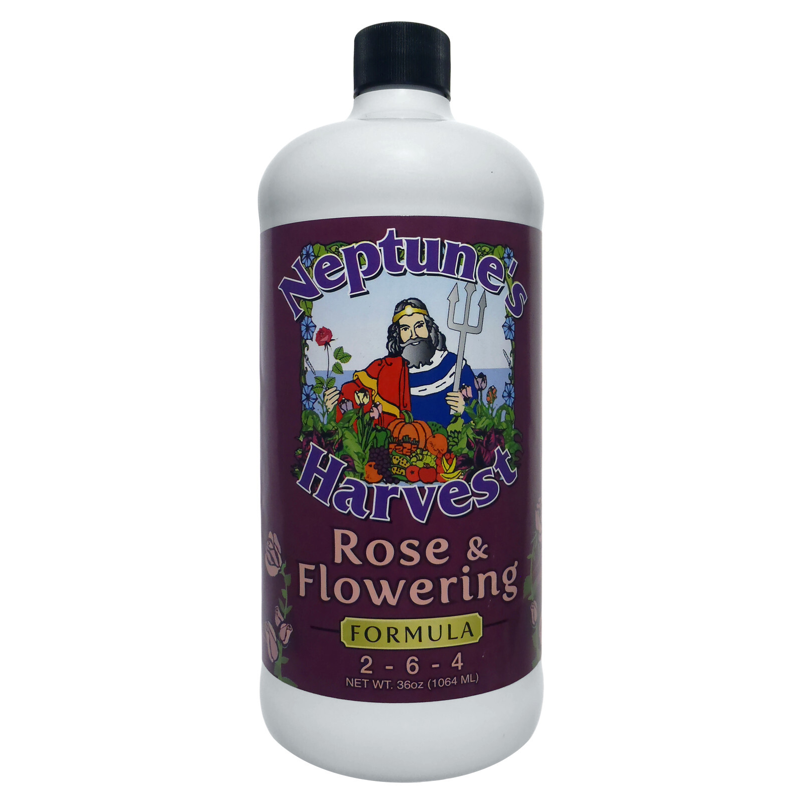Neptune’s Harvest RF136 Organic 2-6-4 Rose & Flowering Fertilizer Formula, 36oz
