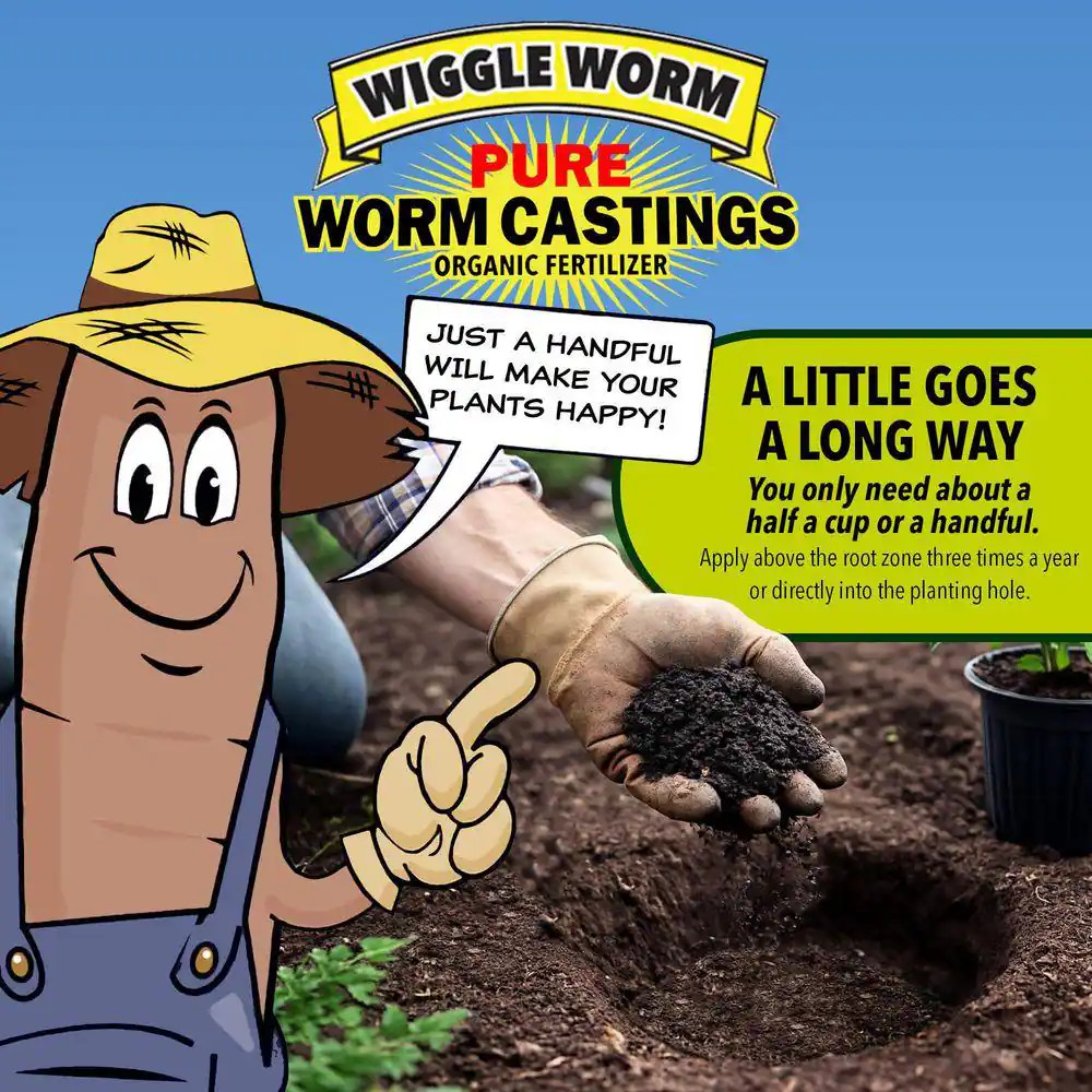 Organic Worm Castings Fertilizer 30 Lbs. OMRI Listed,Improves Soil Fertility and