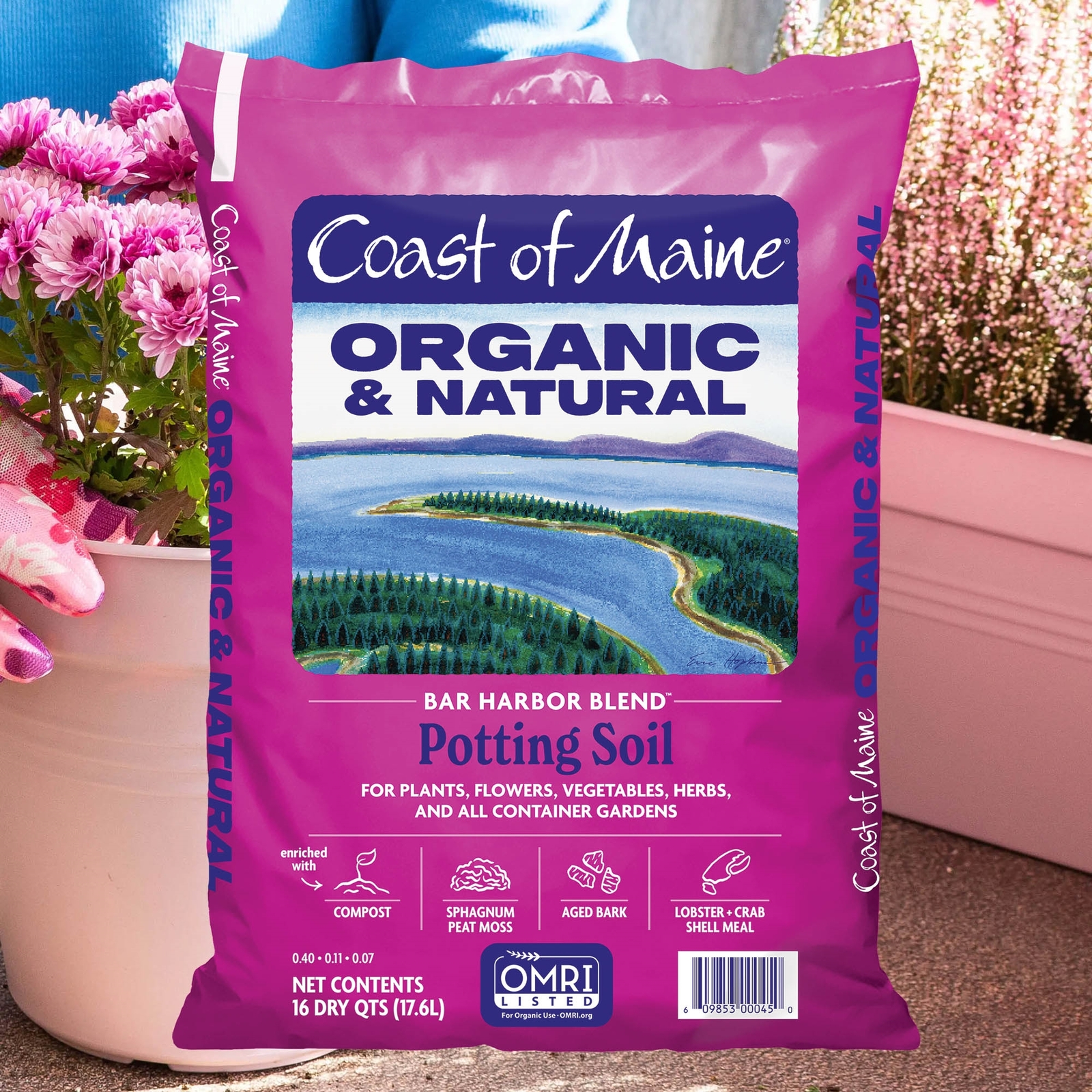Coast of Maine BH16 Bar Harbor Blend, Potting Soil, 16 qt