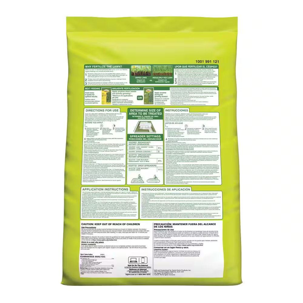 16 Lbs. 5,000 Sq. Ft. Starter Fertilizer for Growing New Grass