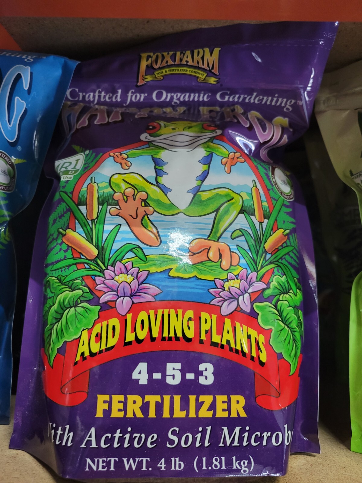 Fox Farm Happy Frog Crafted For Organic Gardening 4 Lbs Acid Loving Plants 4-5-3