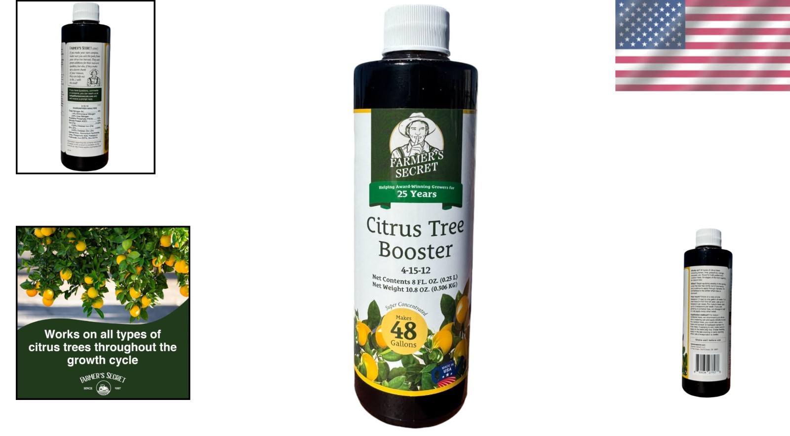 8oz Citrus Tree Booster – Fertilizer for Indoor & Outdoor Citrus Growth