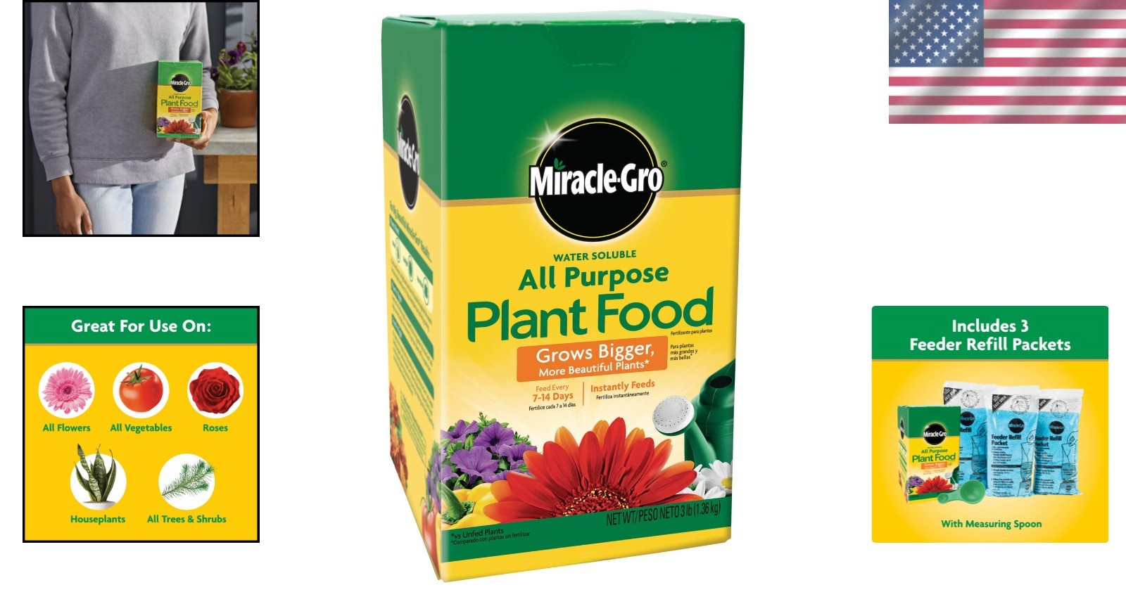 Water Soluble All-Purpose Plant Food – 3 lbs. for Thriving Indoor & Outdoor P…