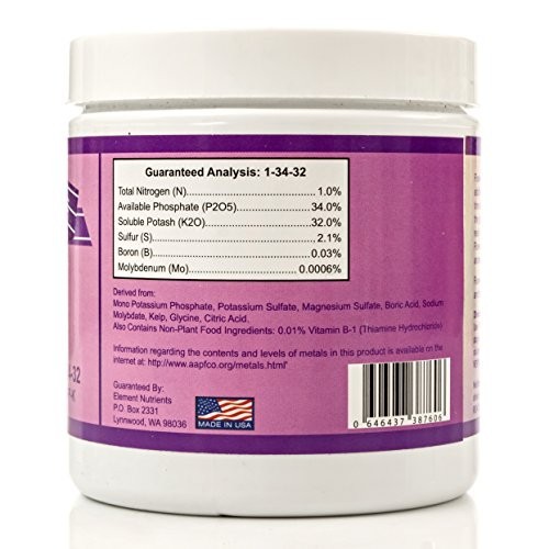 Bloom Fertilizer 1-34-32 Soluble Phosphorus Potassium Powder 250g for Soil