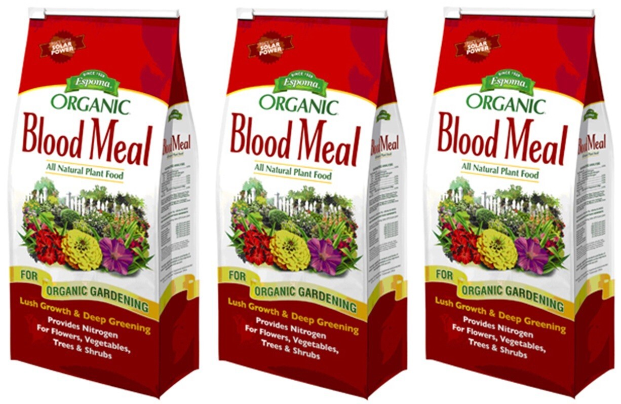 Espoma DB3 Organic Blood Meal 12-0-0 Natural Plant Food Fertilizer – Pack of 3