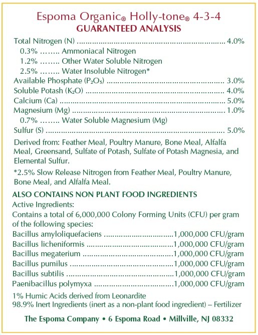 Espoma Holly-tone Organic Plant Food Granules 8 lb (Pack of 3)