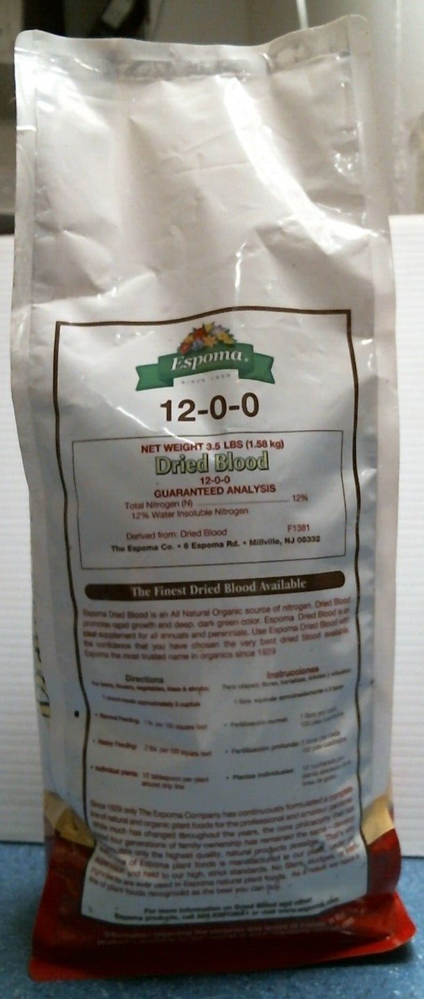Espoma Organic Traditions Dried Blood Meal 3.5 Lbs. (01303) FS