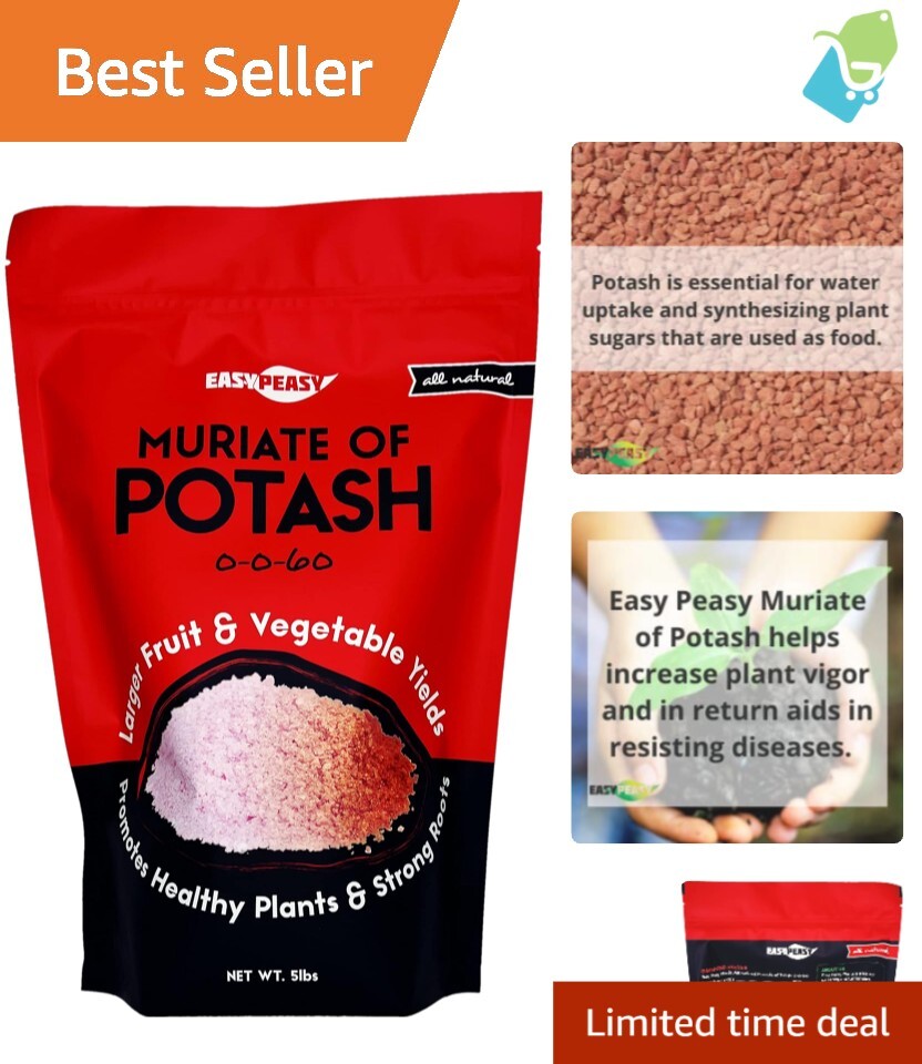 Enhance Your Garden with 5lbs of All-Natural Potassium Granular Fertilizer