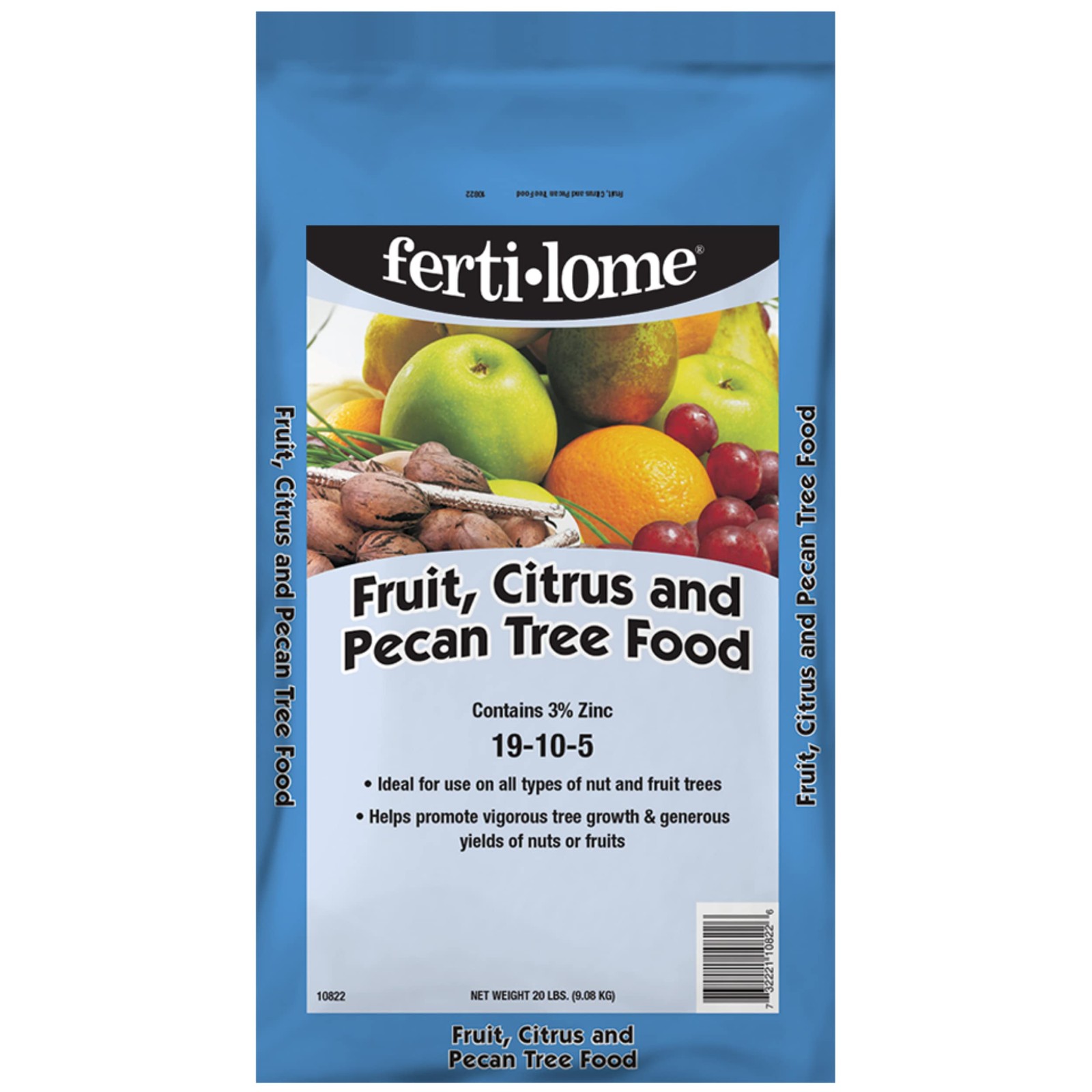 20 Lbs Fertilizer For Fruit Citrus Nut Trees Zinc For Pecan Rosette Control