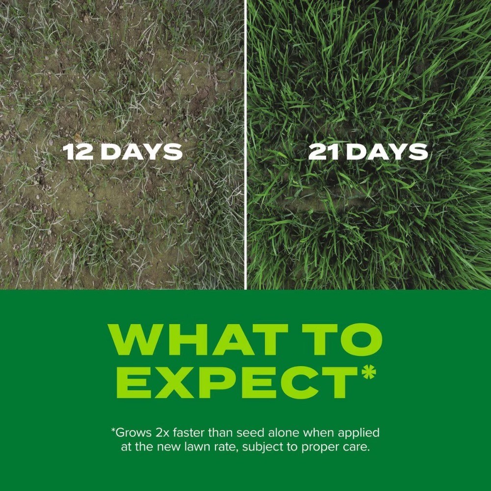 Turf Builder 5.6lb Rapid Grass Seed – Sun/Shade Mix, 2800 sq ft Coverage New