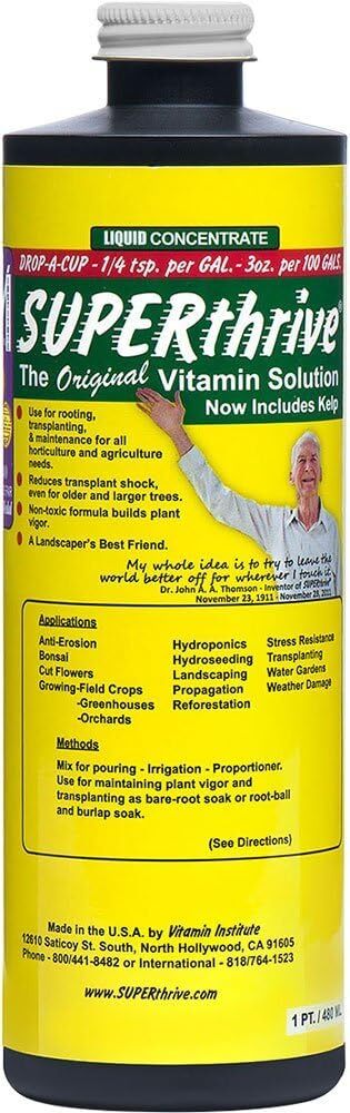 Superthrive Vi30155 Solucion De Vitaminas Para Plantas, 1 Pinta, Multicolor