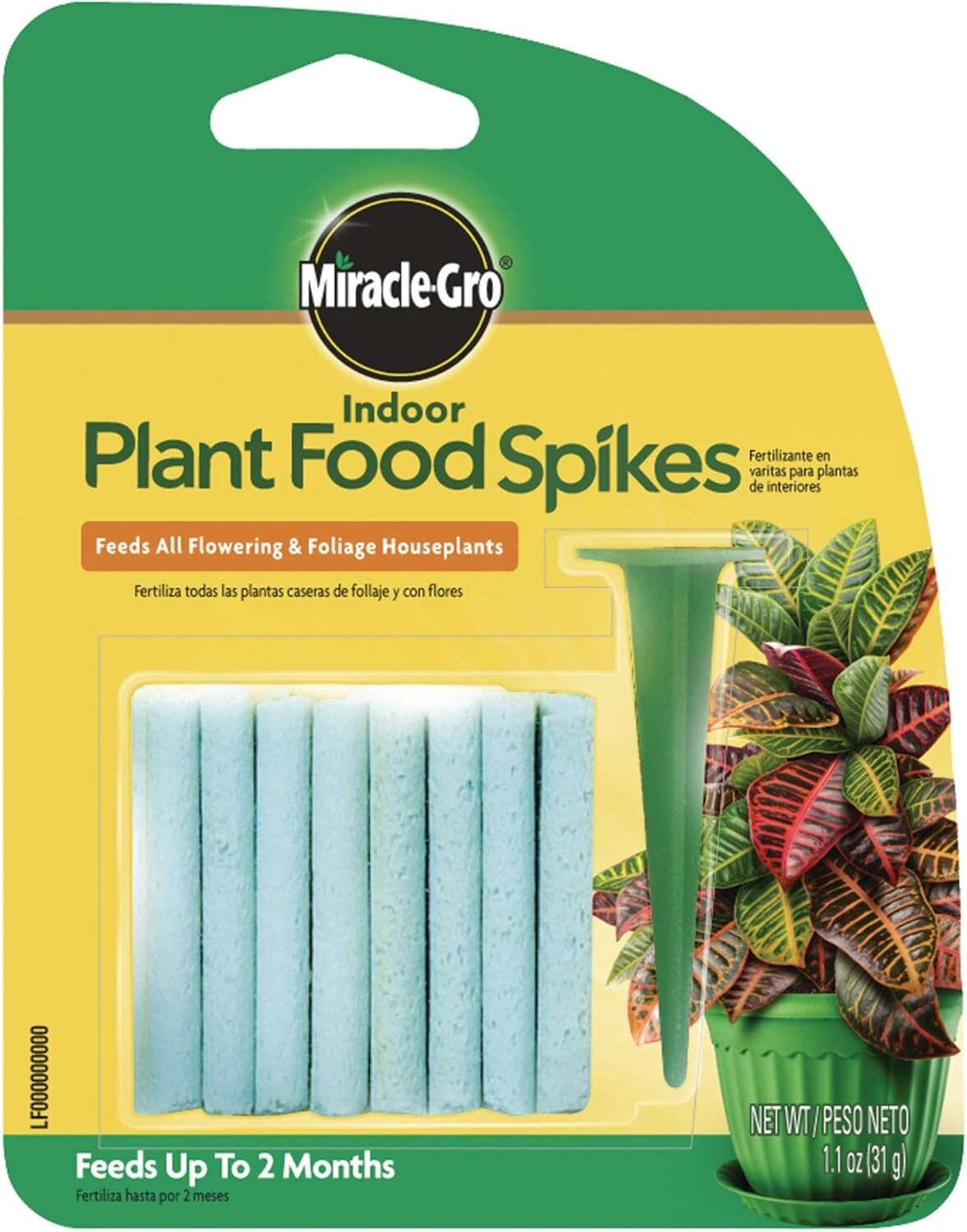 Miracle-Gro Indoor Plant Food Spikes – 24 Spikes – 1.1 oz