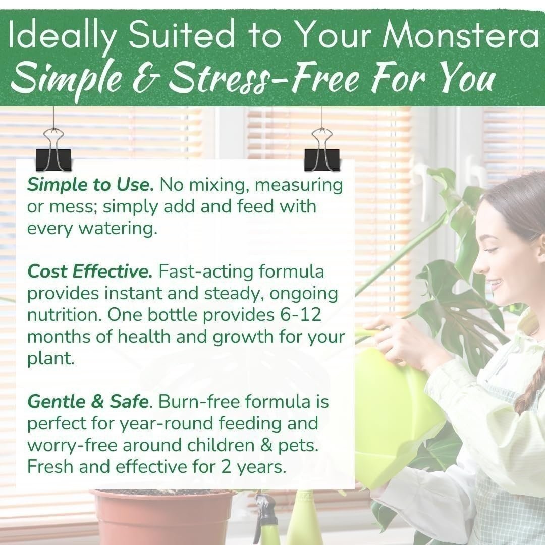 Monstera Plant Food – 5-2-3 Liquid Fertilizer for Monstera, Pothos & Snake (8oz)