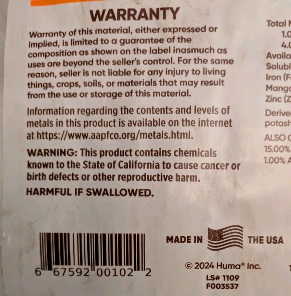 Gro-Power Plus 5-3-1 All Purpose Fertilizer 20 lb Bag w/ Humic Acids Soil Penetr