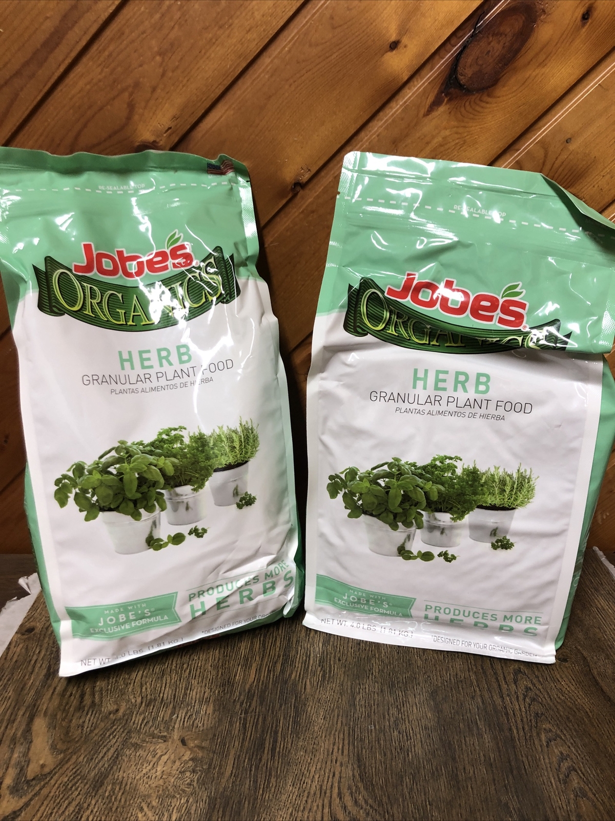 Lot Of 2 Jobe’s Organics Herb Granular Plant Food, 4 lbs New