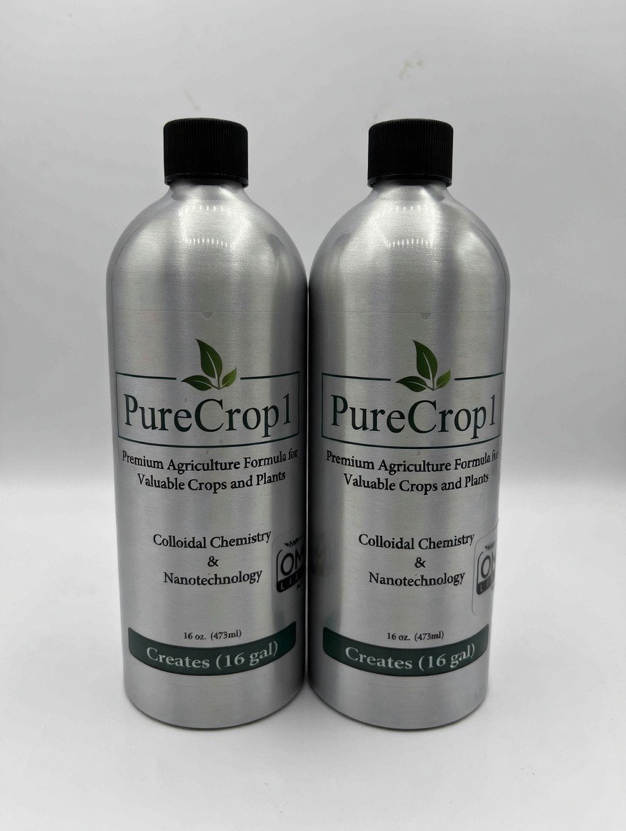 PureCrop1 Organic Gardening Fertilizer 32oz (2x16oz Bottles) OMRI Organic