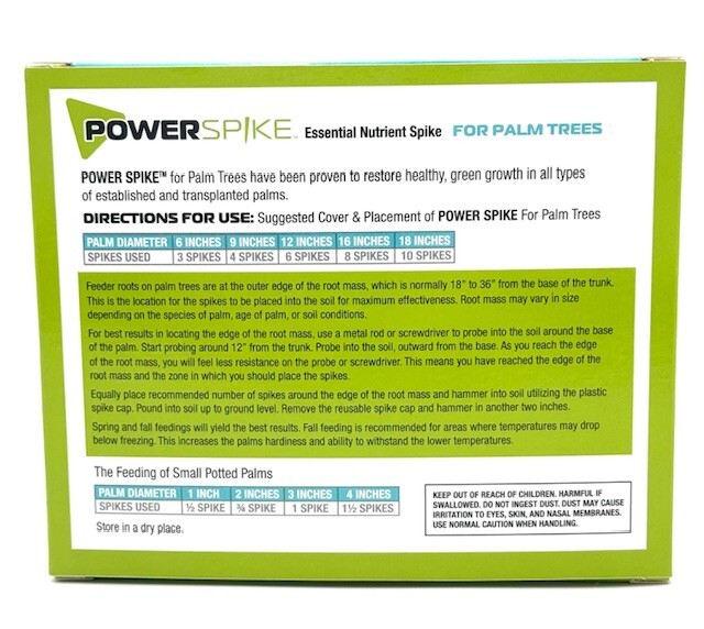 Power Spike palm tree fertilizer spikes 10 Pack of essential nutrient spikes