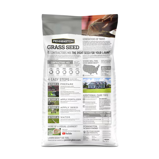 Pennington Contractor’s Mix North 40-lb Mixture/Blend Grass Seed