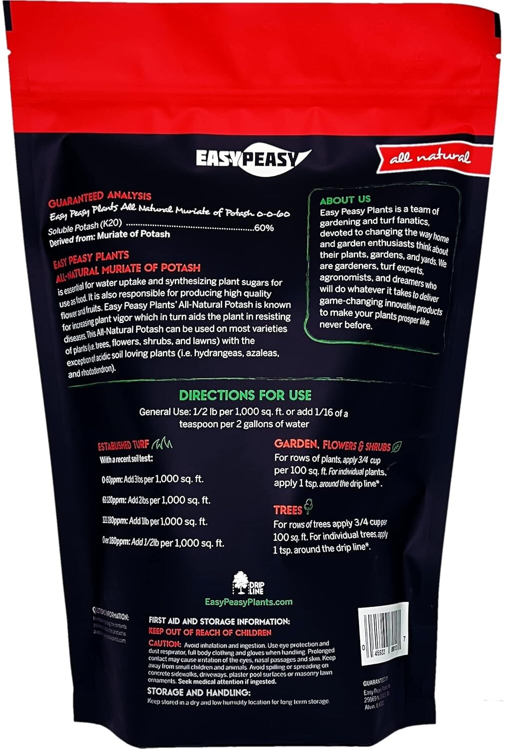 Enhance Your Garden with 5lbs of All-Natural Potassium Granular Fertilizer