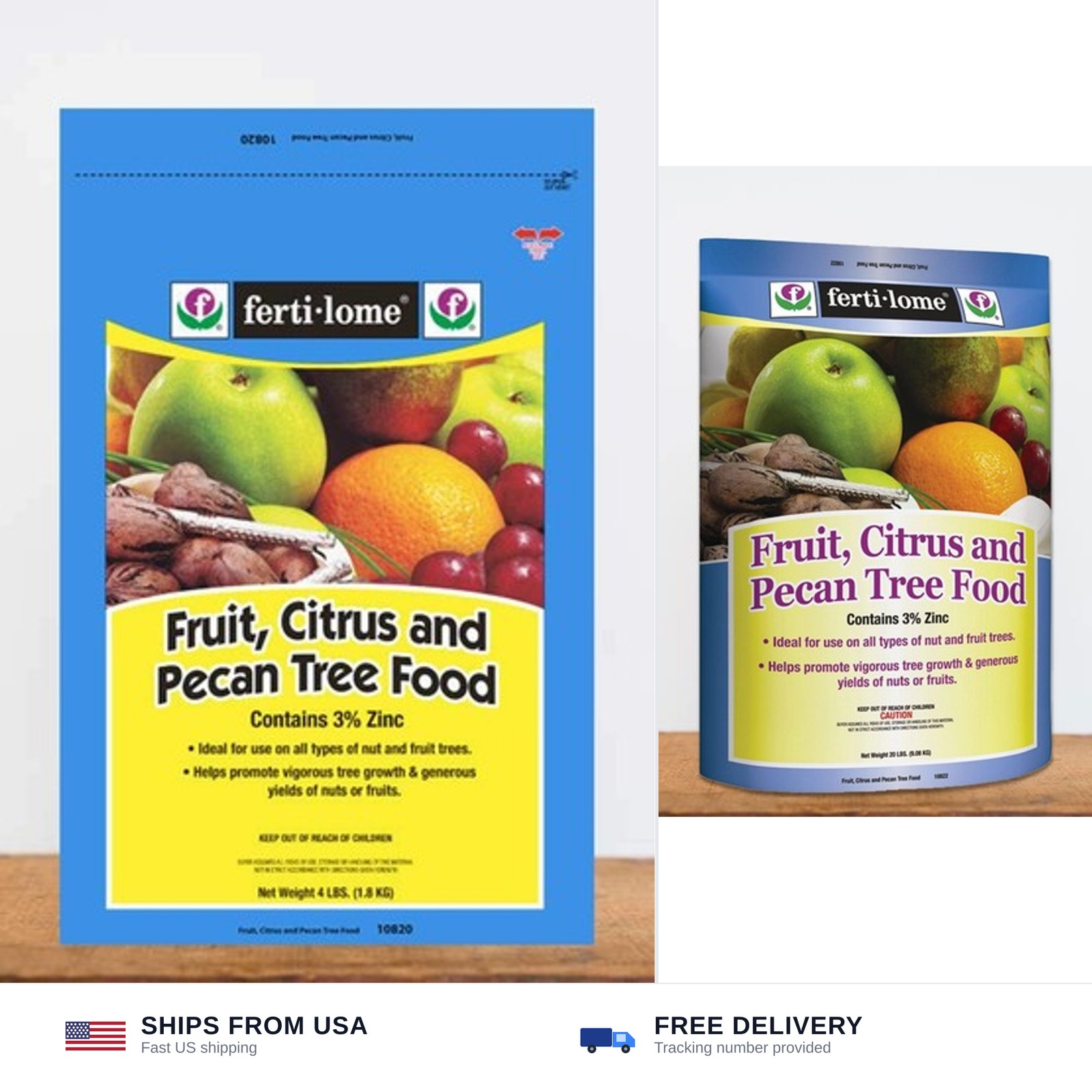 Fertilome Fruit, Citrus & Pecan Tree Food 19-10-5 (Trace Elements, nutrients …