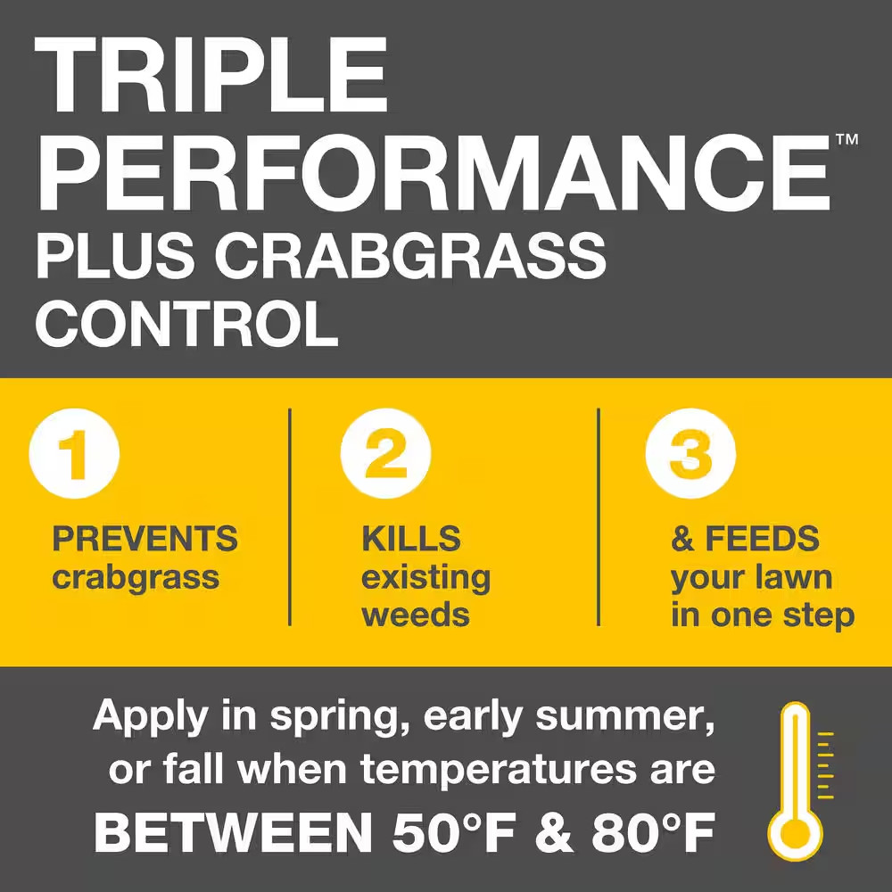 Triple Performance 25-0-2 Lawn Fertilizer with Crabgrass Control 14.4 Lb. 4M