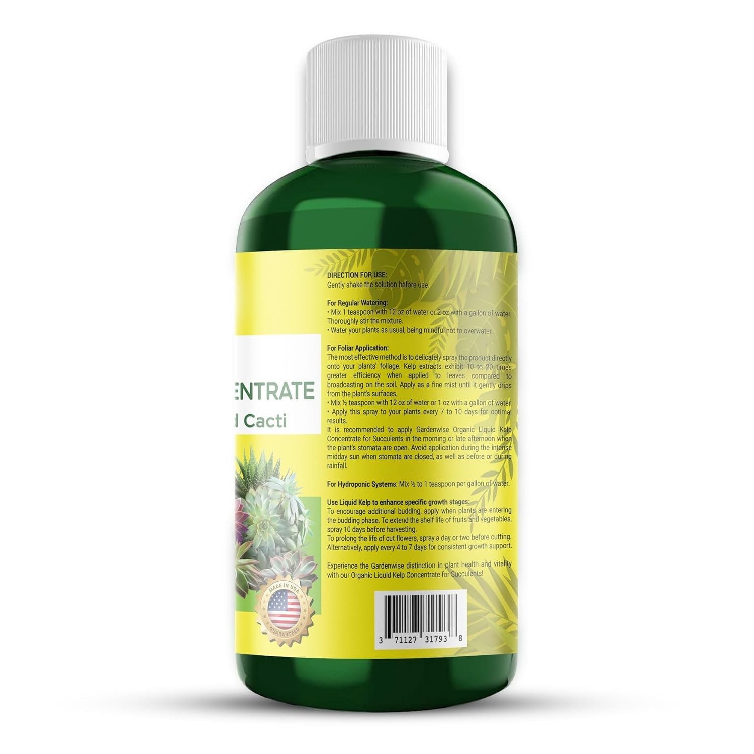 Organic Kelp Fertilizer for Succulents & Cactus | Root Booster Plant Food