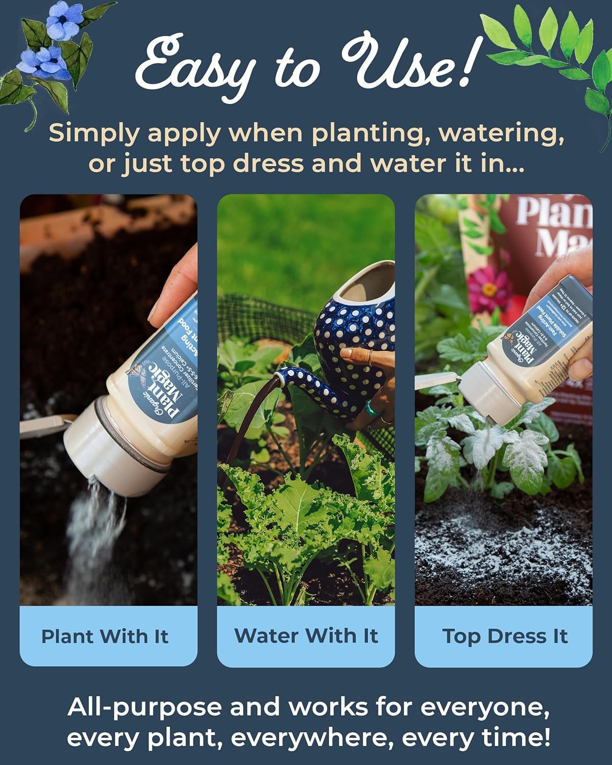 Truly Organic™ Easy to Use Soluble Plant Food Shaker: All-Purpose Fertilizer