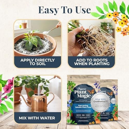 Organic Plant Magic – All-Purpose Organic Fertilizer & Plant Food Concentrate…